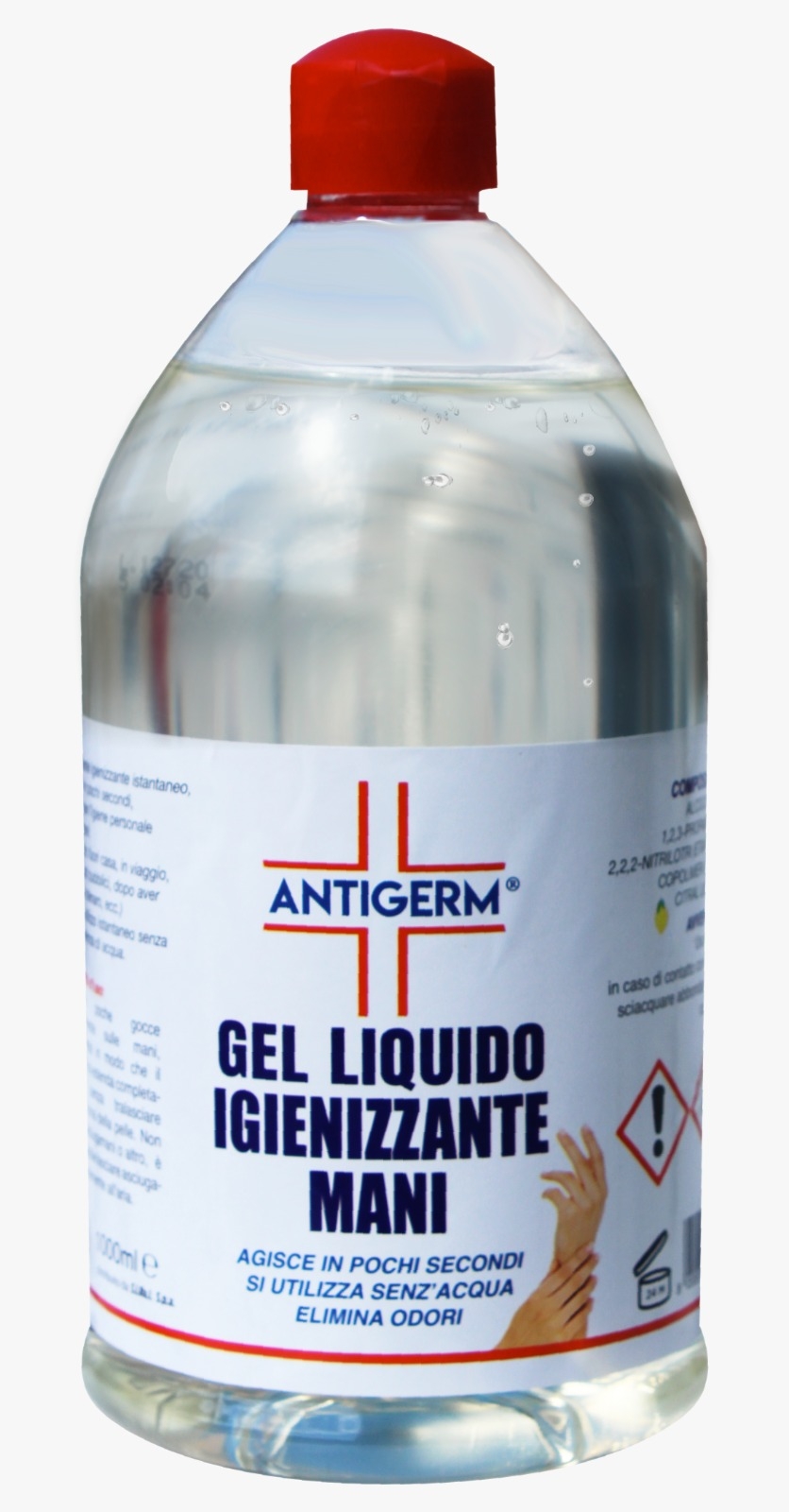 Antigerm gel igienizzante mani 70% alcool 1 litro 