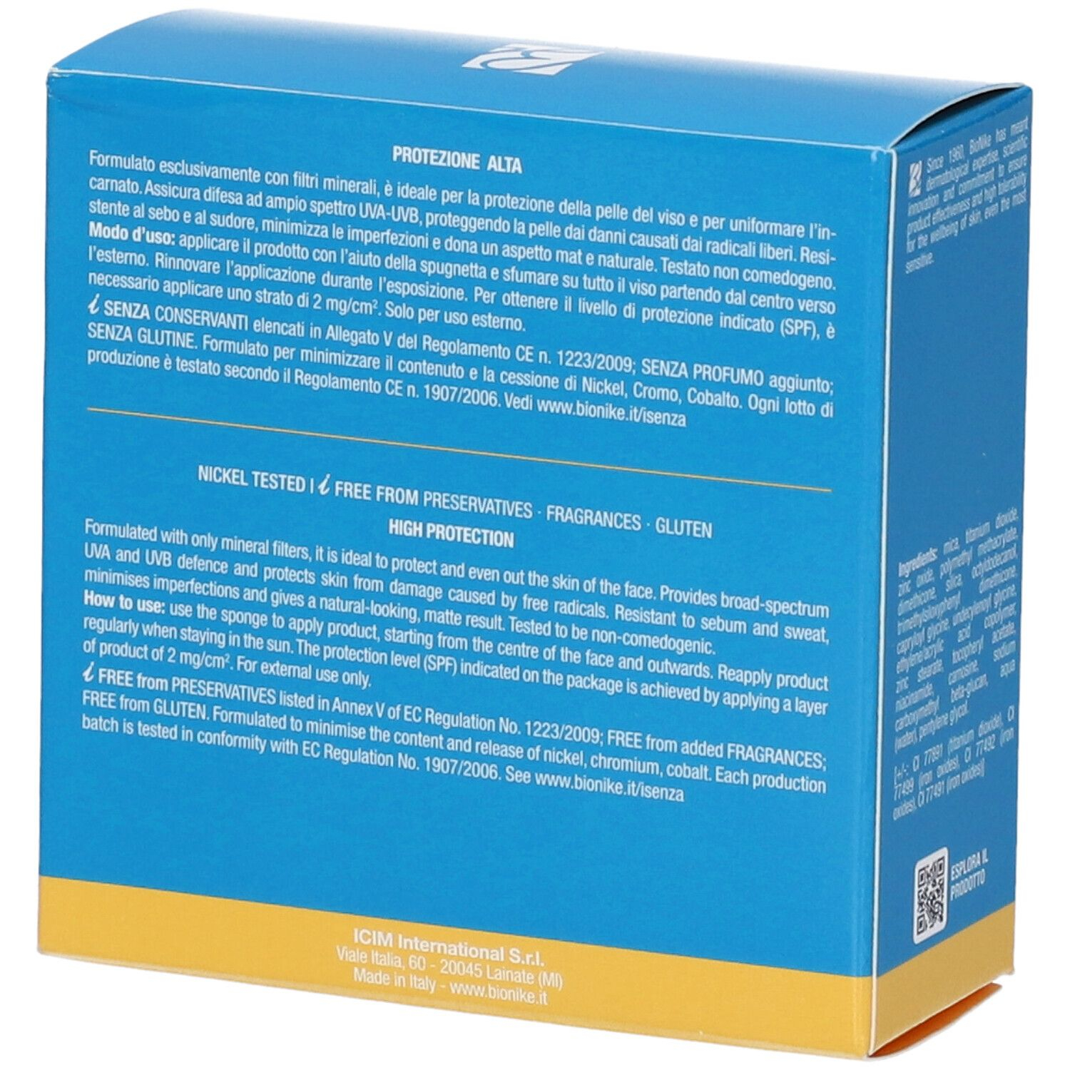 Defence Sun 50 Fondotinta Compatto Tonalitá N1 Ambra