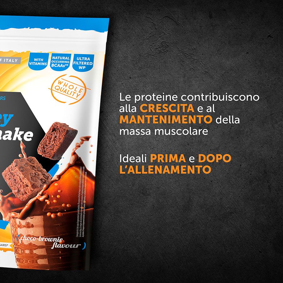 Named Sport 100% Whey Protein Shake Choco-Brownie - Proteine Del Siero Del Latte In Polvere 900 g