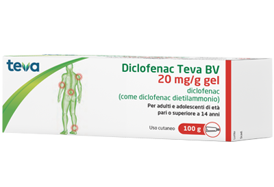 DICLOFENAC Gel 20mg/g 100g TEVA 2%