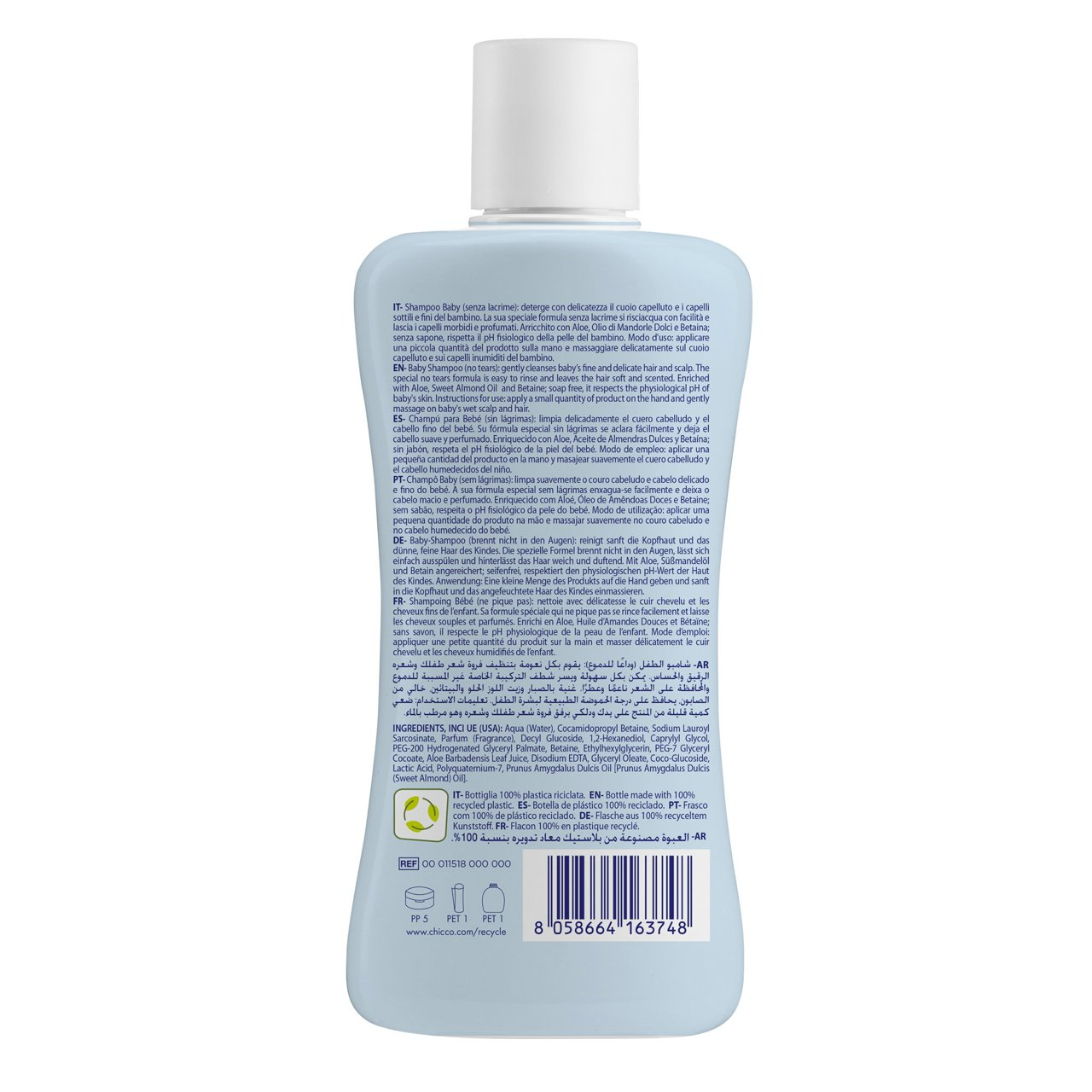 Chicco natural sensation Bagnoschiuma 0m+ senza lacrime 500ml