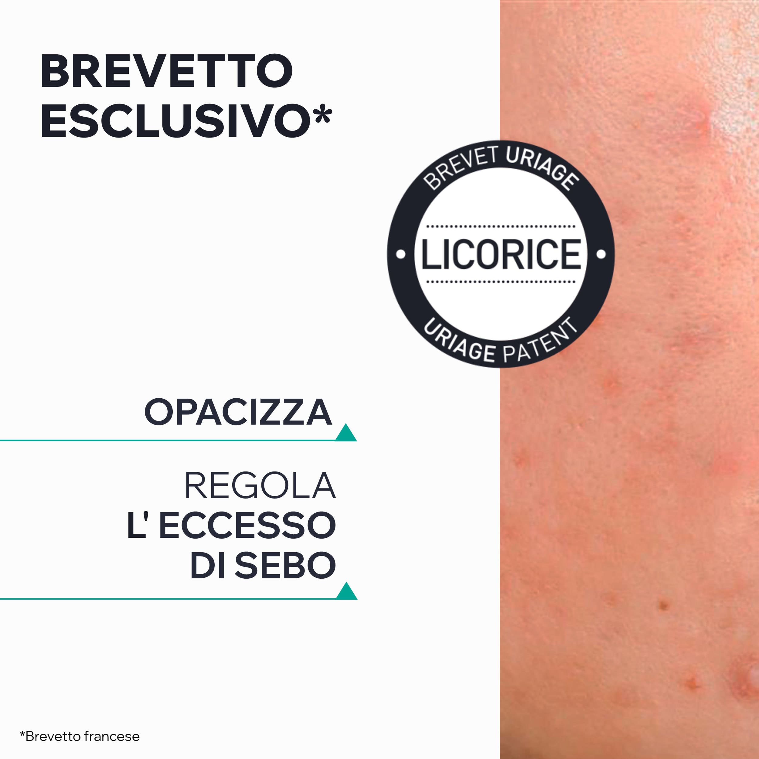 Uriage - Hyséac Mat - Gel-Crema Viso Opacizzante, Idratante E Astringente 40 ml