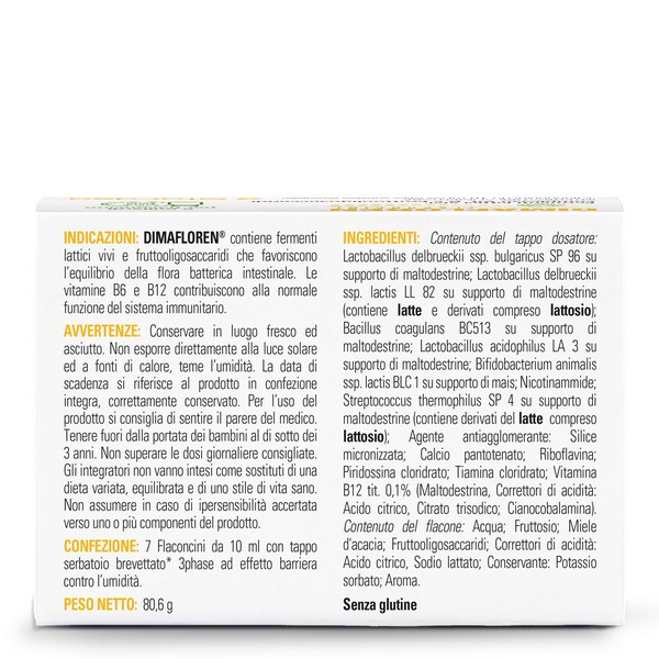 DimaFloren Integratore 7 Flaconcini Monodose 