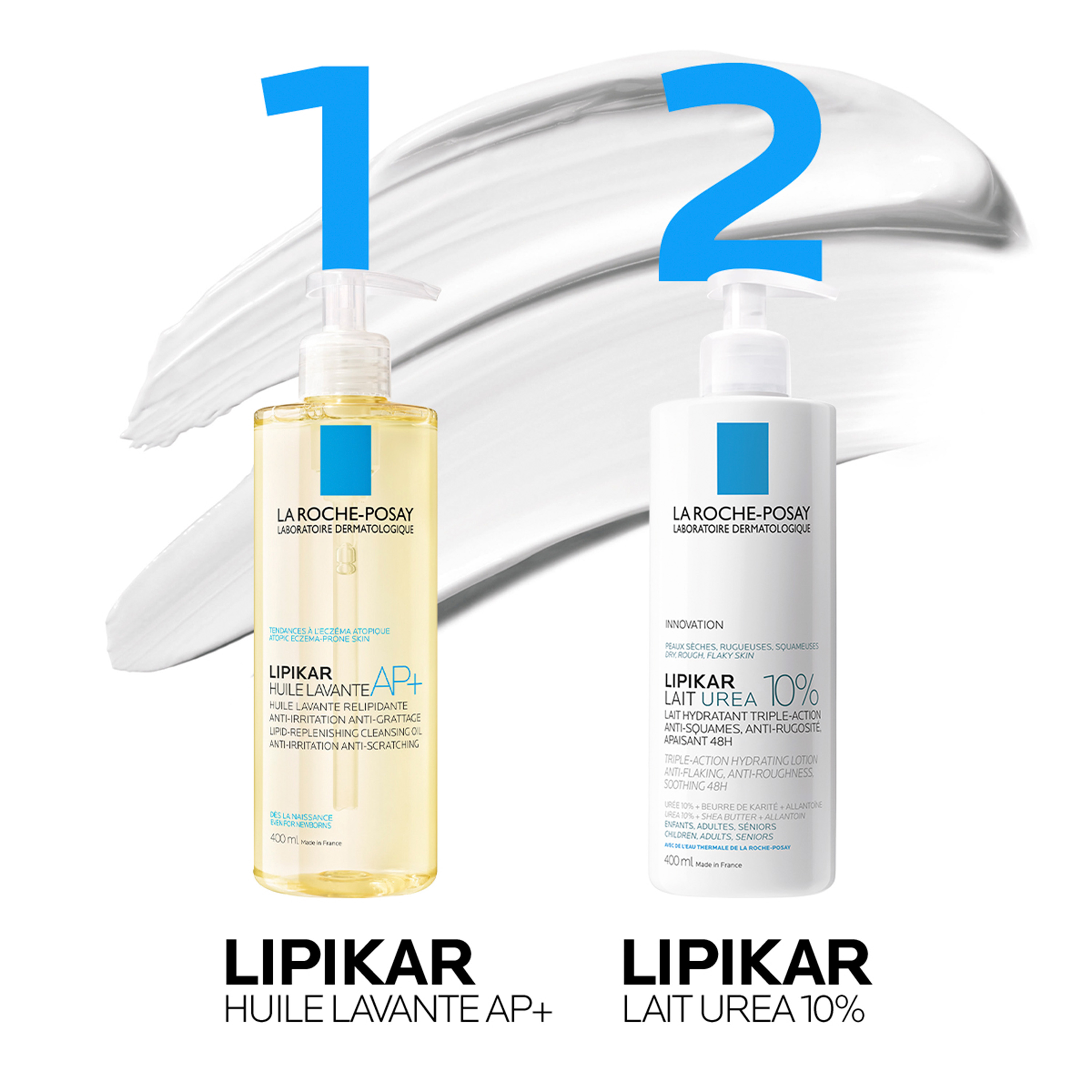 La Roche-Posay Lipikar Latte Urea 10% - Lozione Idratante Per Pelle Molto Secca 400 ml