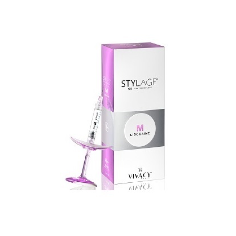 Stylage M Bisoft filler a base di acido ialuronico con lidocaina 2 siringhe preriempite