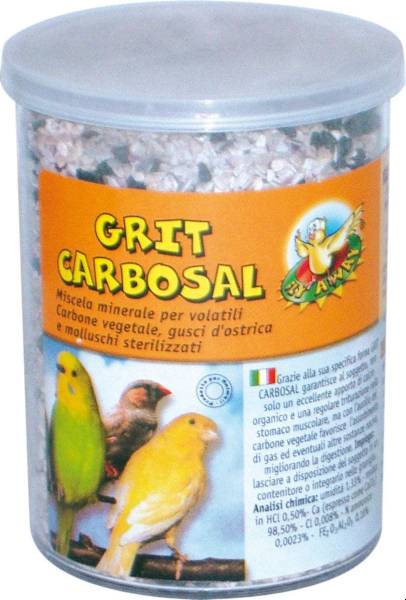 CROCI MANGIME VOLATILI GRIT CARBOSAL CARBONE GUSCI MOLLUSCHI 350GR