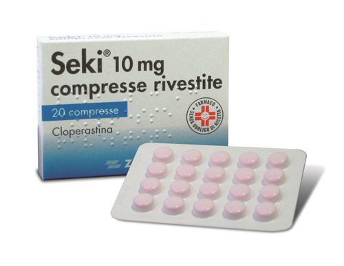Seki 10 mg Cloperastina cloridrato Sedativo Tosse 20 Compresse Rivestite