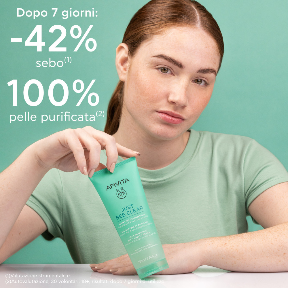 Apivita Just Bee Clear Gel Detergente Purificante