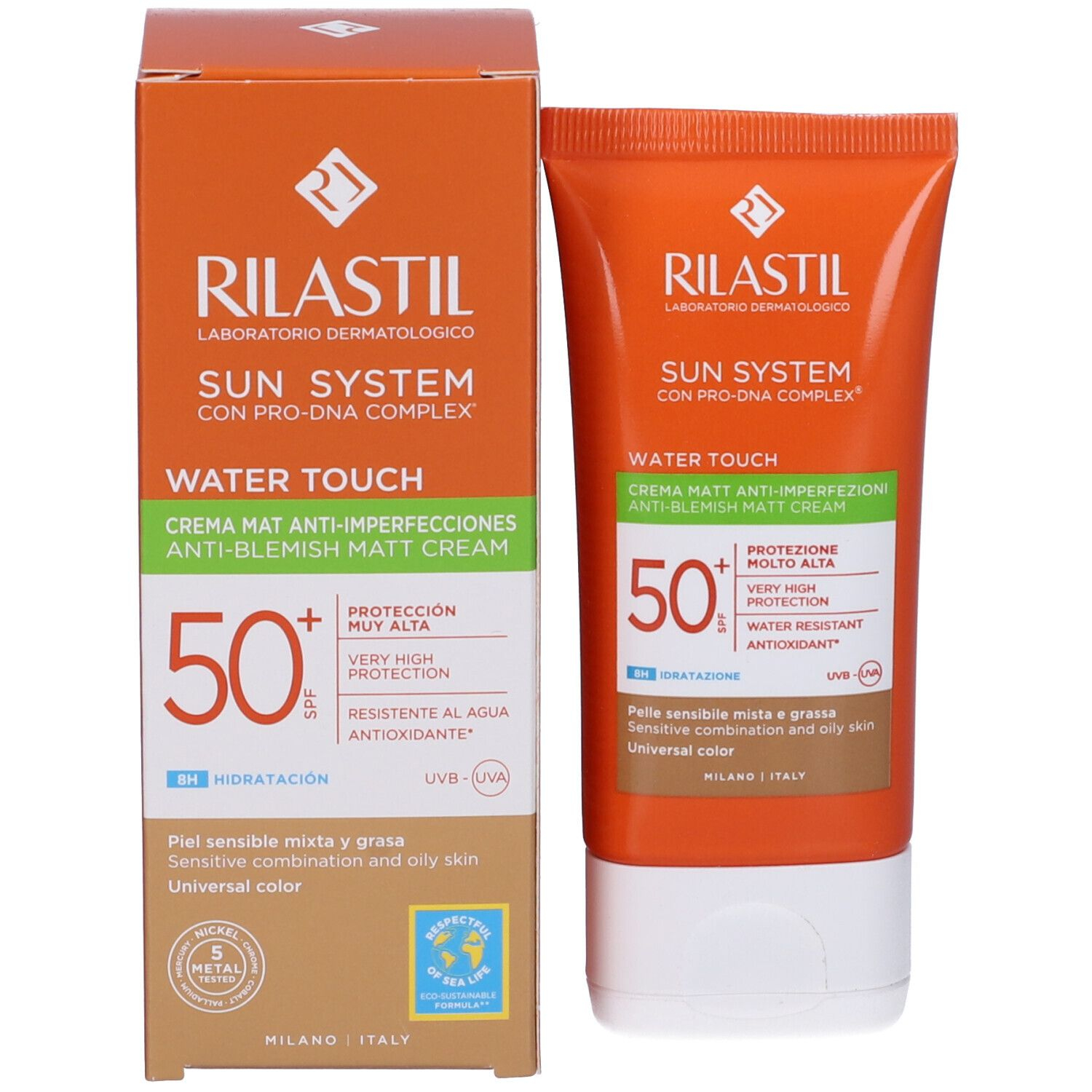 Rilastil Water Touch Color Fluido Spf50+