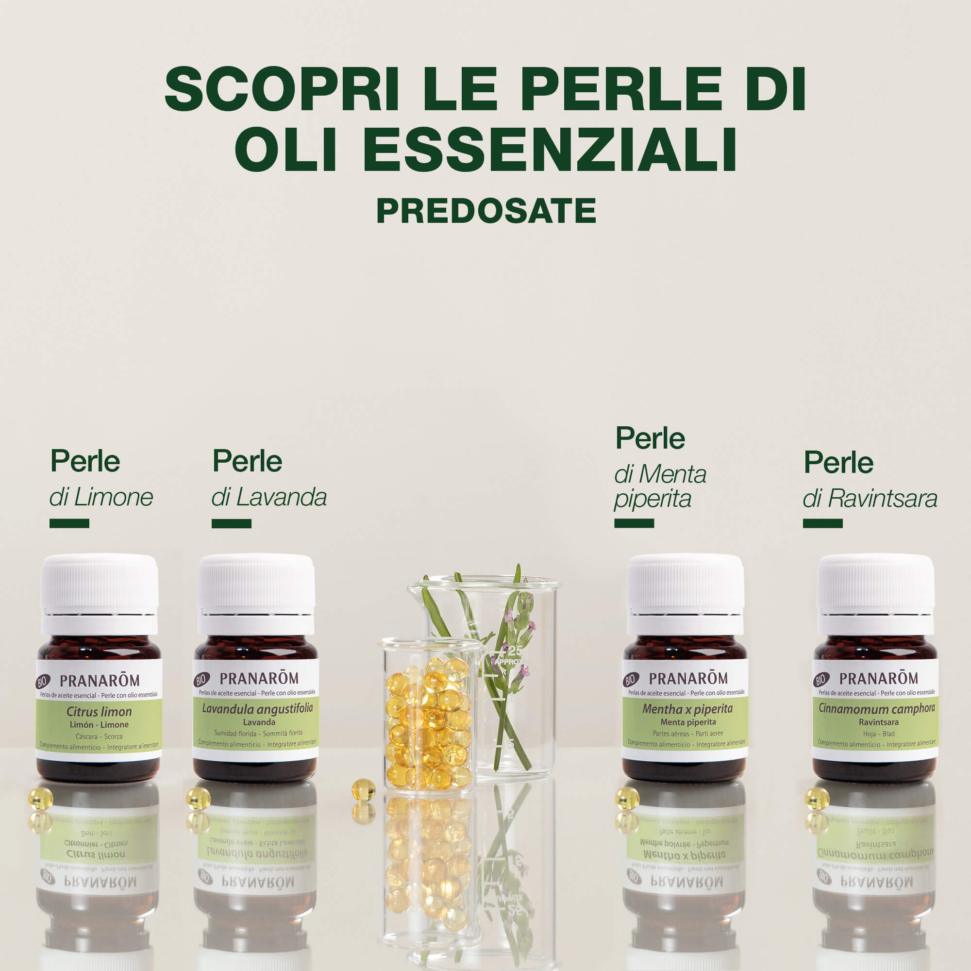 Pranarom - Perle Di Olio Essenziale Di Ravintsara Bio 60 Mini Capsule