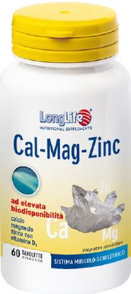 Longlife Cal Mag Zinc Integratore Ossa 60 Tavolette