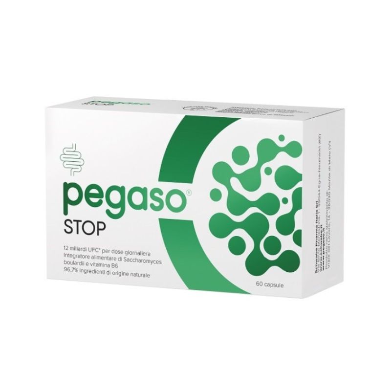 Schwabe Pharma - Pegaso Stop 60 Capsule - Integratore Per Il Riequilibrio Intestinale