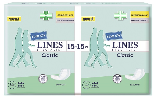Lines Specialist Sagomato Super Pannolone per Incontinenza 30 Pezzi