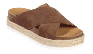 MALINDY CROSS SUEDE W BROWN 37