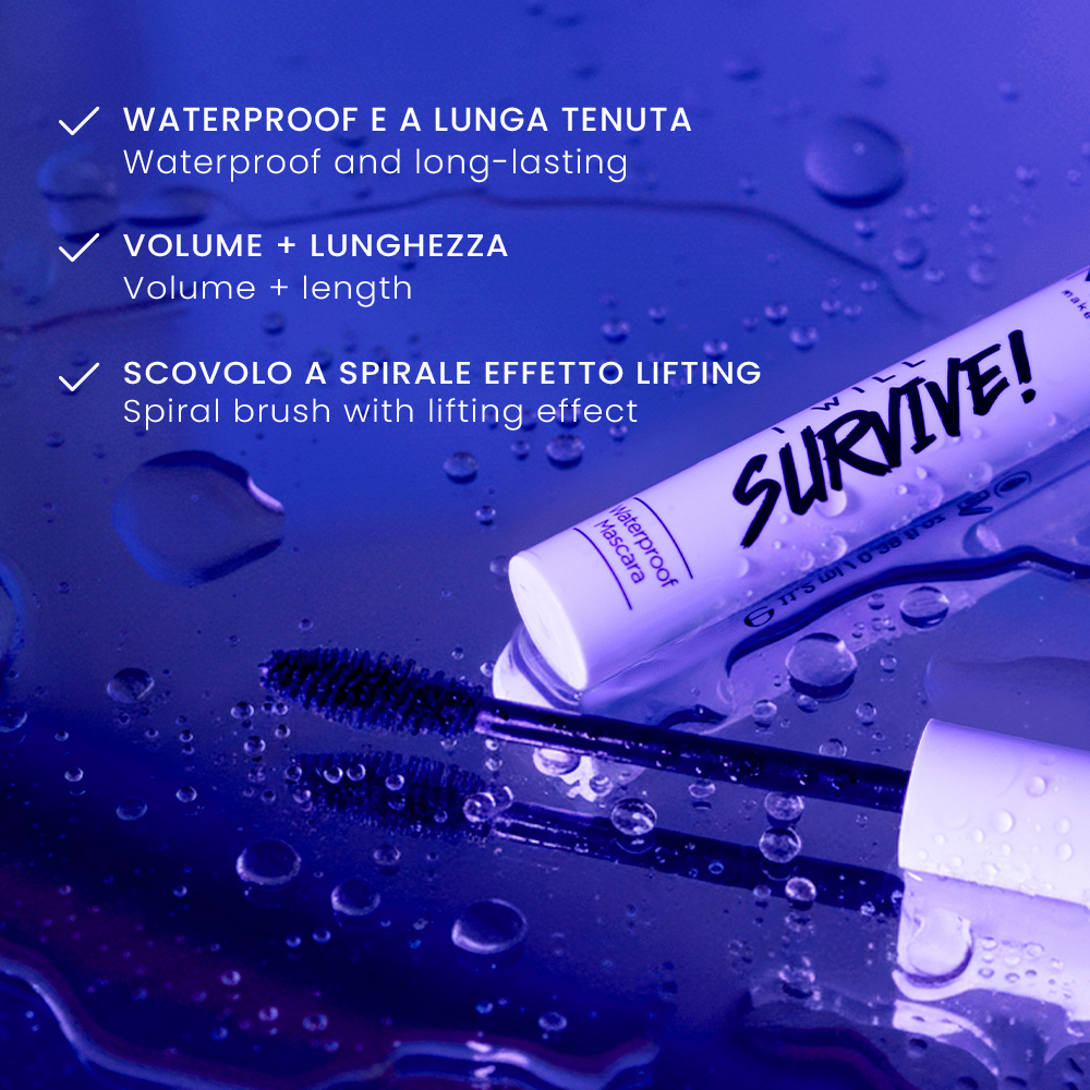 Mia Makeup - I Will Survive - Mascara Waterproof Nero Intenso