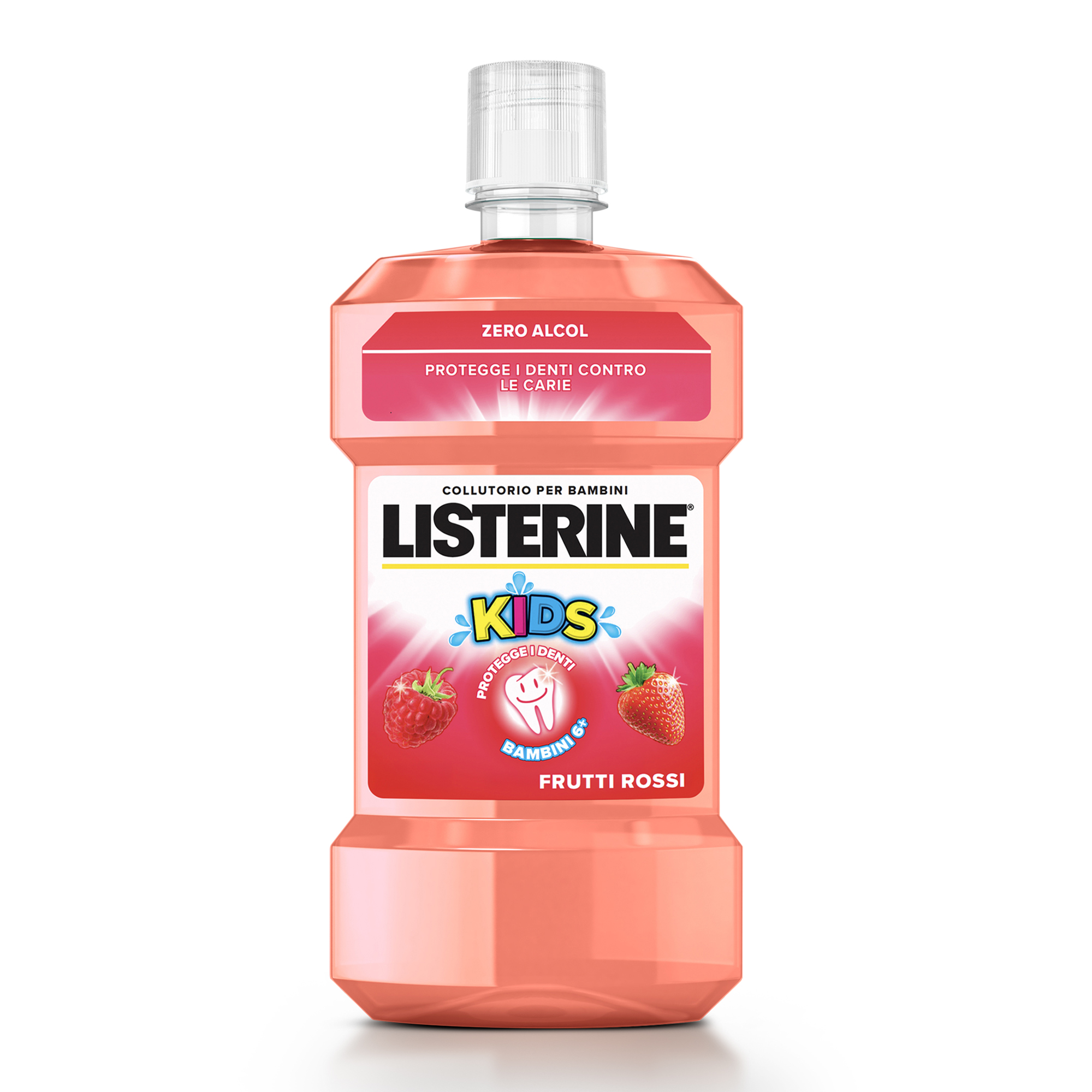 Listerine - Collutorio Anticarie Per Bambini Gusto Frutti Rossi 500 ml