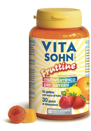 VitaSohn Junior Fruttine Integratore Multivitaminico Bambini 60 Caramelle