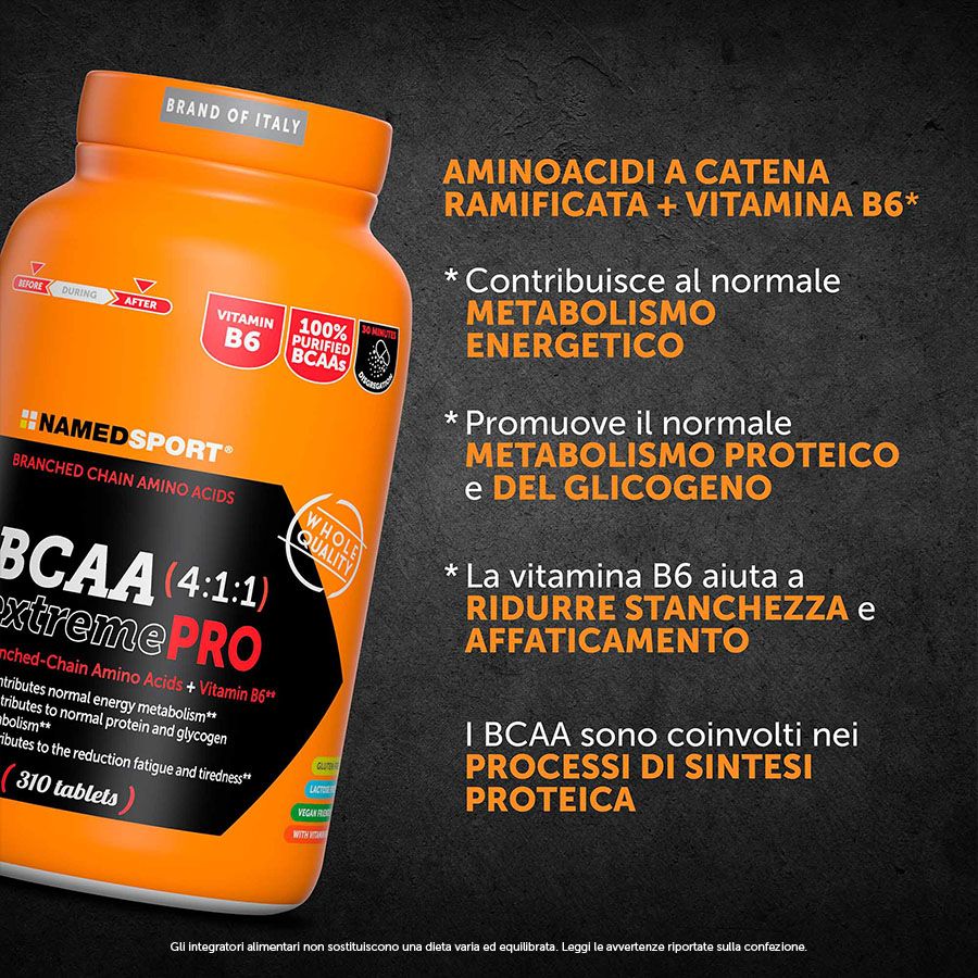 Named Sport BCAA 4:1:1 ExtremePro 310 Compresse - Integratore Di Aminoacidi