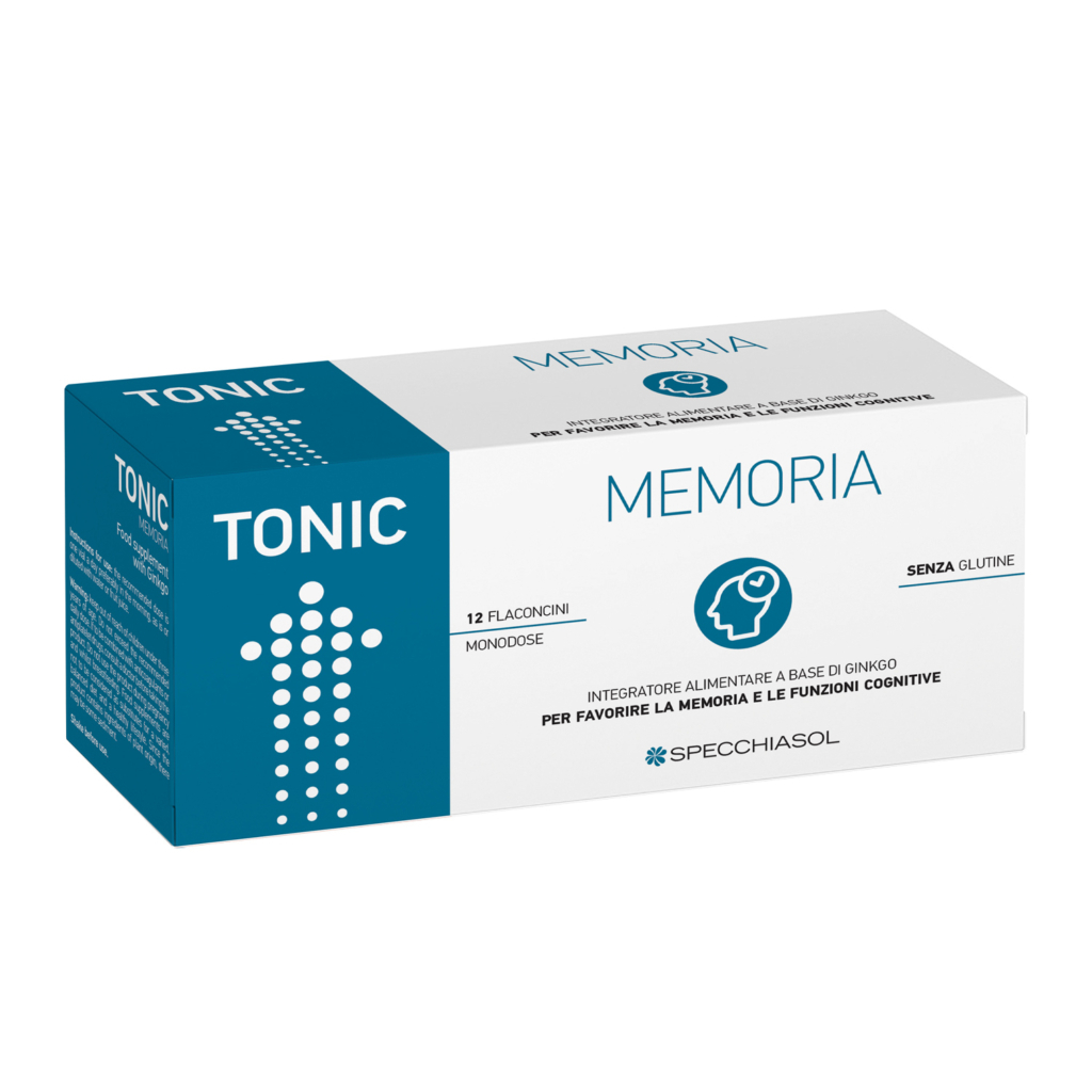 Specchiasol Tonic Memoria Integratore Memoria 12 Flaconcini