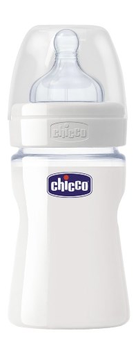 Chicco Biberon Well Being Vetro non Decorato Silicone 150 ml