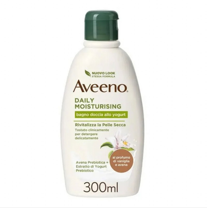 AVEENO BAGNO DOCCIA ALLO YOGURT, AL PROFUMO DI VANIGLIA E AVENA 300ml