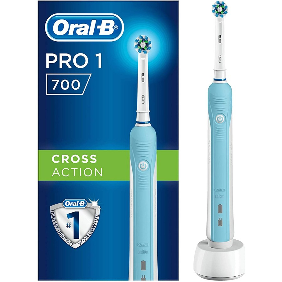 Oral-B Spazzolino Elettrico Ricaricabile Pro1 700, 1 Testina, 1 Spazzolino