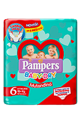 PAMPERS BD MUT SM TG6 EXL 14PZ