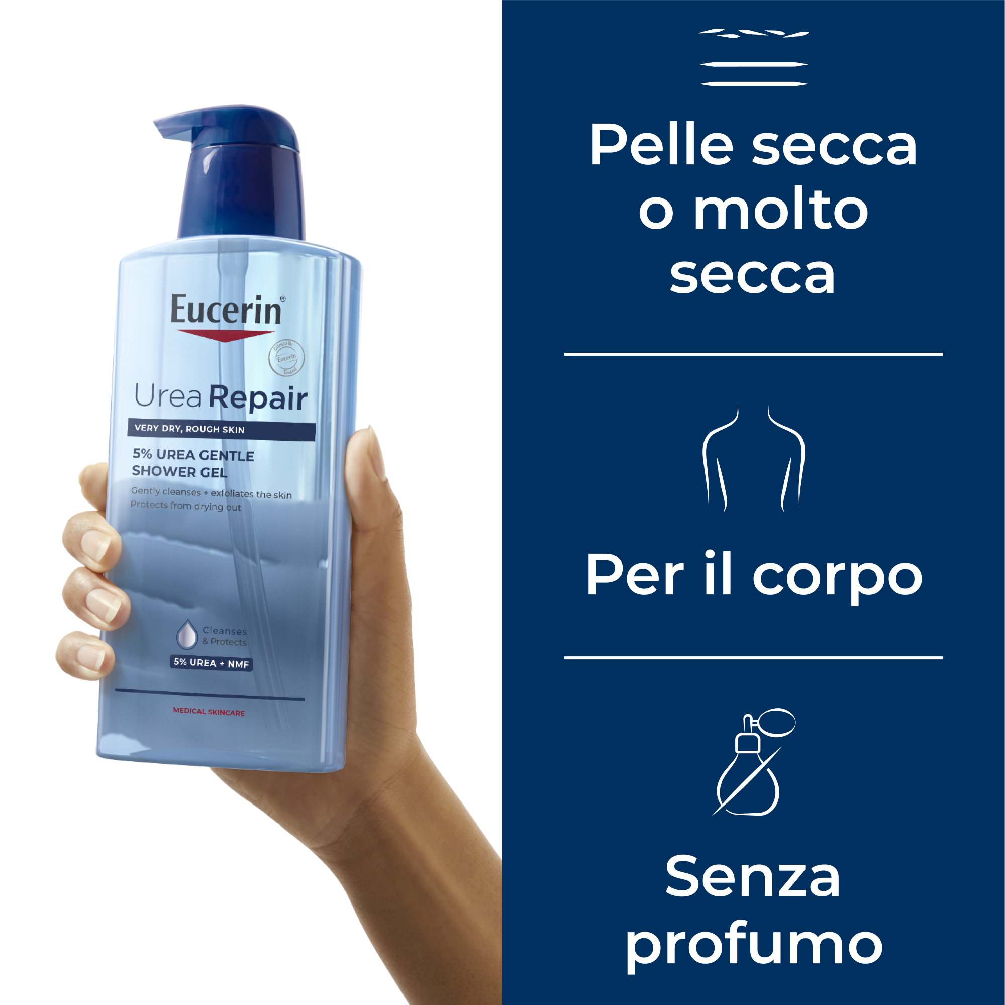 EUCERIN 5% UREA GEL DOCCIA DEL