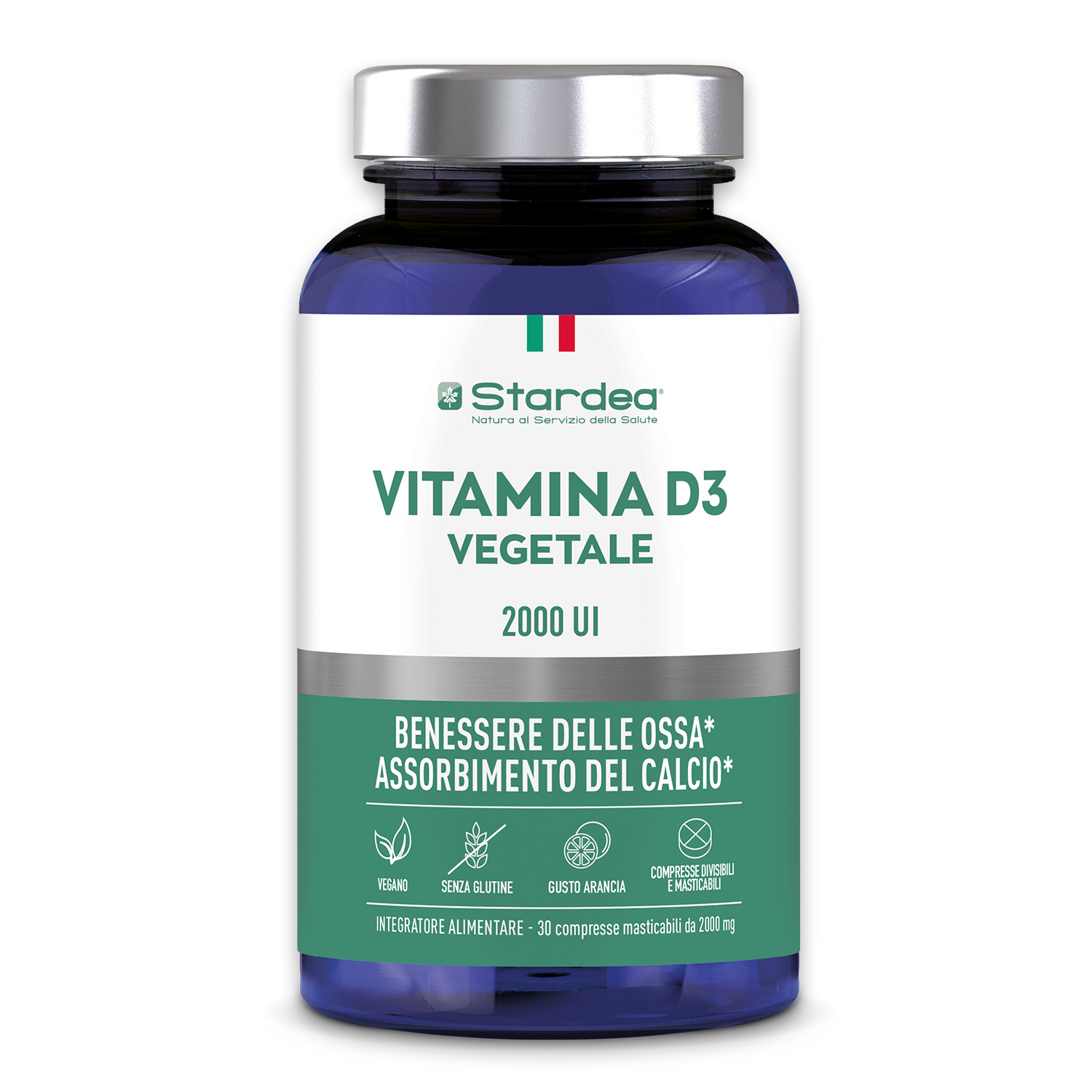 STARDEA VITAMINA D3 VEGETALE 2000 UI Compresse masticabili - INTEGRATORE ALIMENTARE 