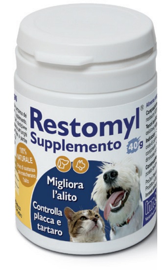 Innovet Restomyl Supplemento Integratore Igiene Orale Cani e Gatti 40 g