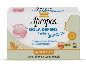Apropos Gola Defens Junior Gusto Panna e Fragola 20 Pastiglie