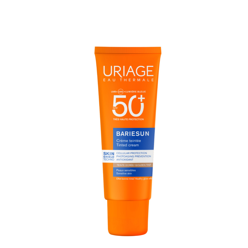 Uriage - Bariésun Crema Colorata SPF50+ Protezione Solare Viso 50 ml - Tonalità Dorata