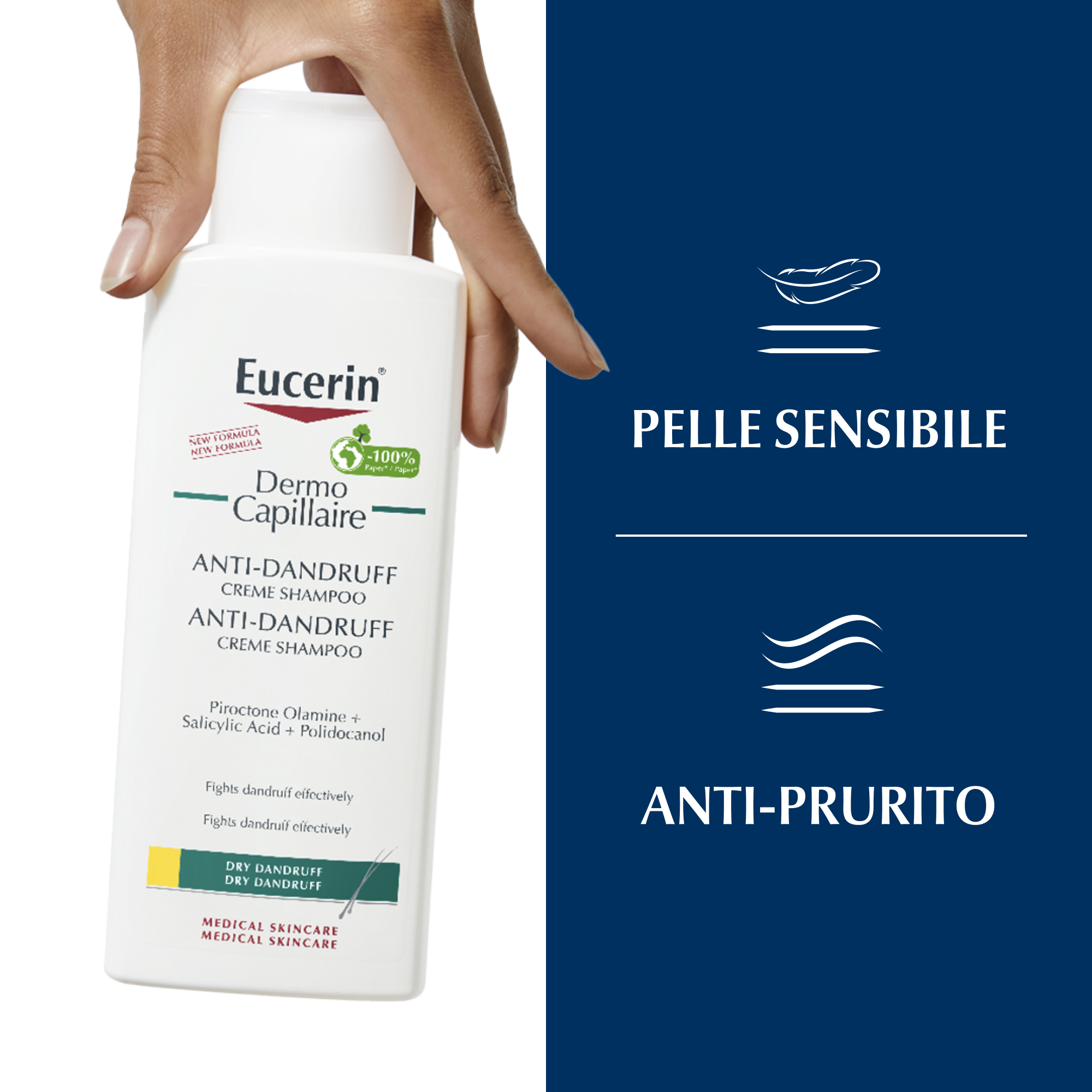 EUCERIN SHAMPOO CREMA A/FORF SEC