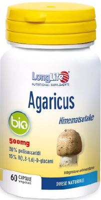 Longlife Agaricus Bio sistema immunitario 60 capsule vegetali