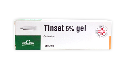 Tinset Gel 5% oxatomide idrato Dermatiti 30g