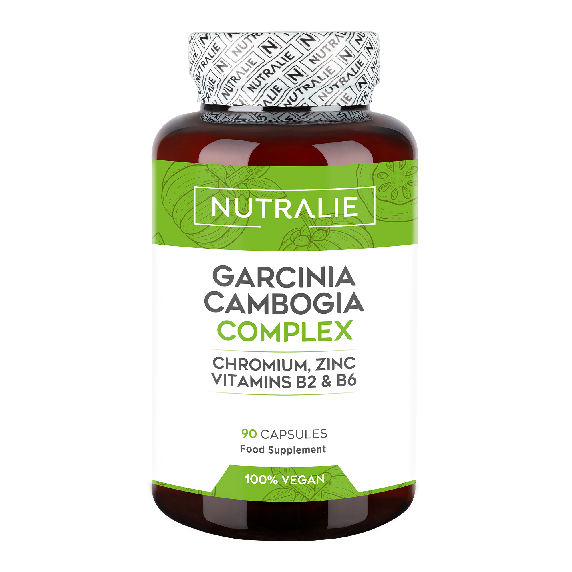 Nutralie Garcinia Cambogia con B2 + B6 + Cromo e Zinco Bruciagrassi 90 Capsule