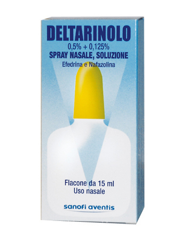 Deltarinolo  Spray Nasale 0,5% + 0,125% Efedrina Cloridrato Flacone 15 ml