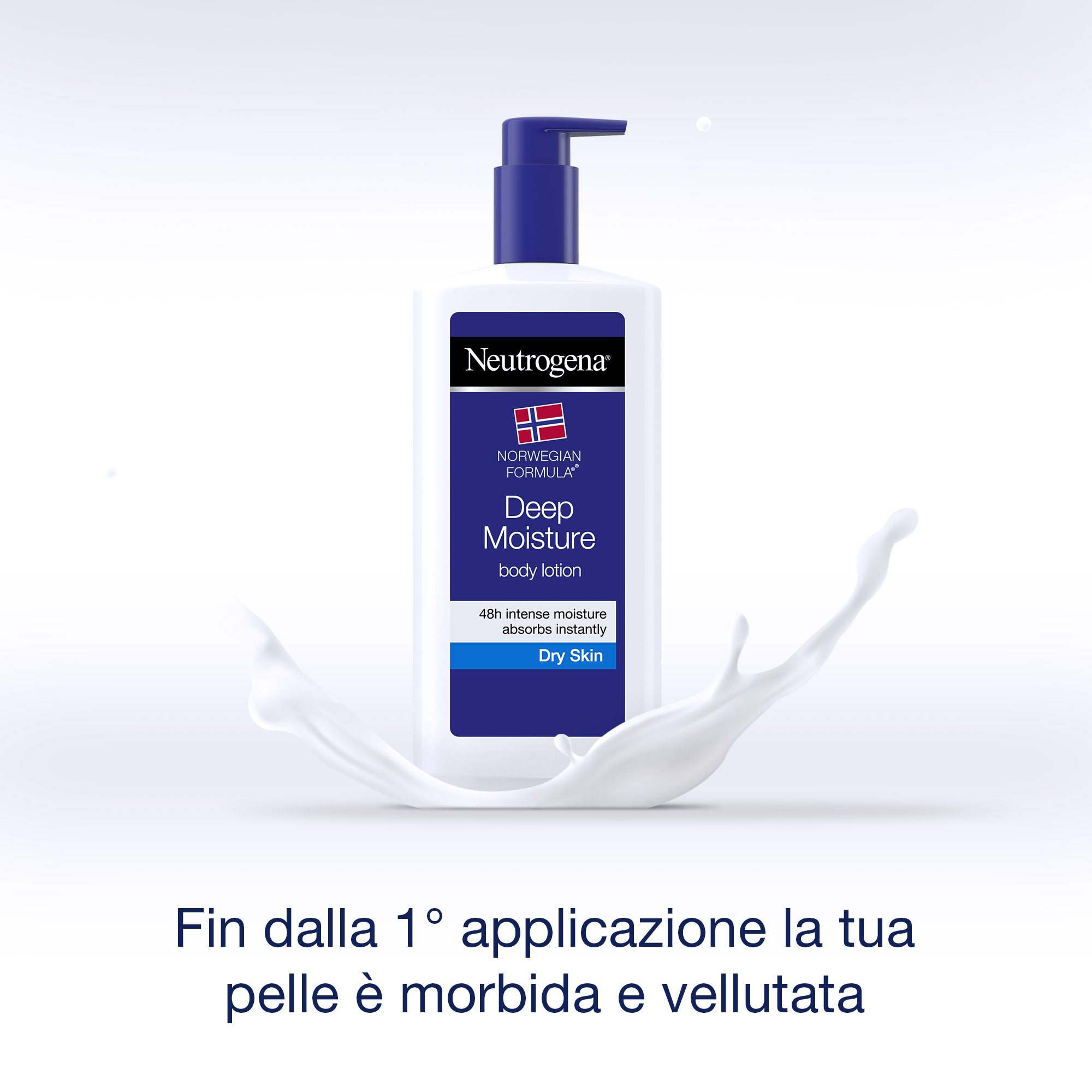 Neutrogena Deep Moisture Fluida Profumata, Crema Corpo per Pelle Secca e Sensibile 400 ml