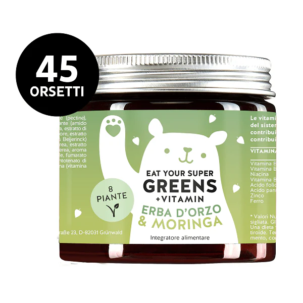 Bears With Benefits - Eat Your Super Greens Vitamin 45 Orsetti - Integratore Di Vitamine E Minerali