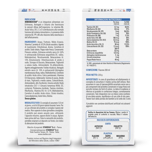 Himunostar Sciroppo Difese Immunitarie 200 Ml