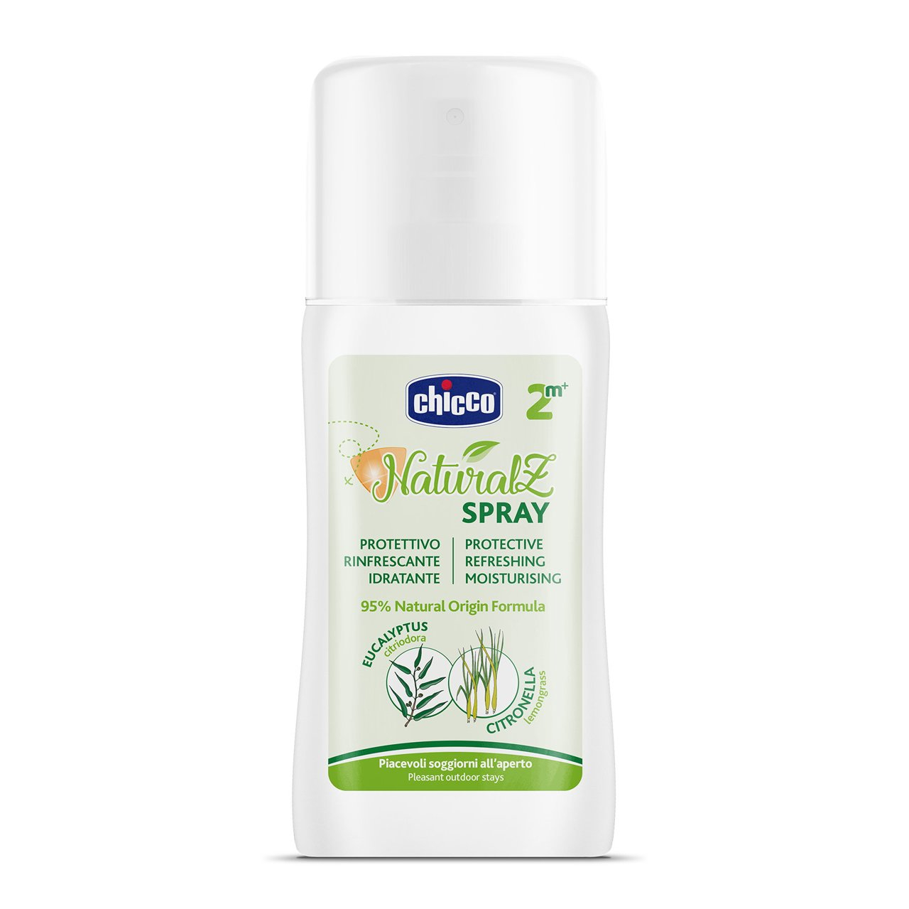 Chicco Spray Naturalz Protettivo & Rinfrescante Antizanzare Per Neonati e Bambini 100 ml
