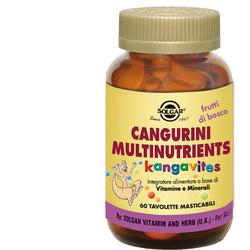 Solgar Cangurini Multinutrients Integratore Vitaminico Bambini 60 Tavolette
