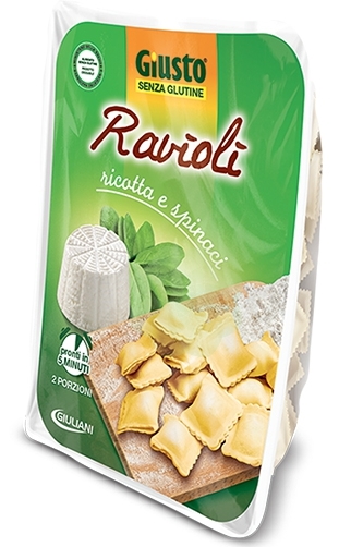 GIUSTO S/G RAVIOLI RICOTTA/SPI