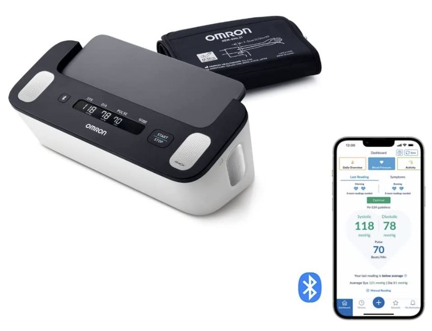 OMRON con ECG e AFIB Misuratore Pressione Complete 