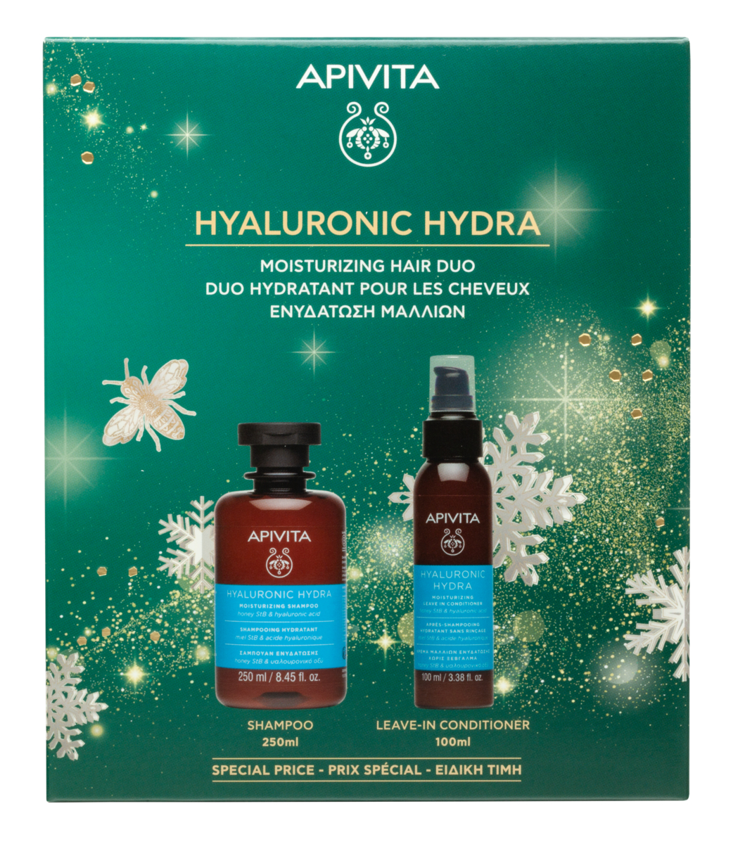 Apivita Hyaluron Hydra Cofanetto Regalo - Shampoo 250 ml + Balsamo 100 ml