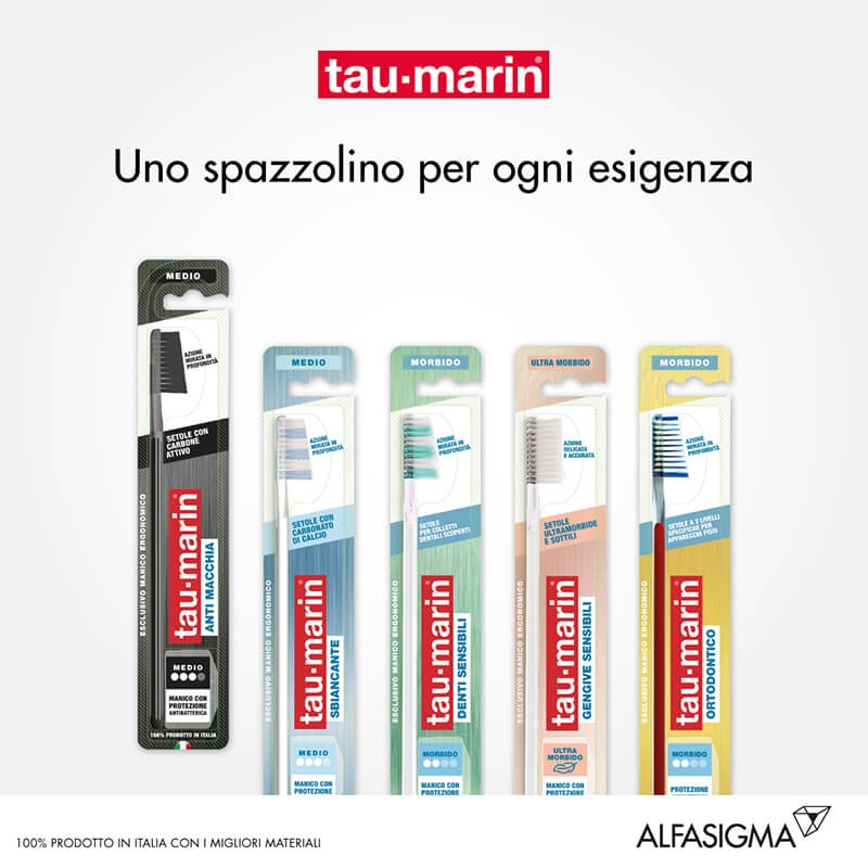 Tau-Marin Spazzolino Professional Black Antimacchia