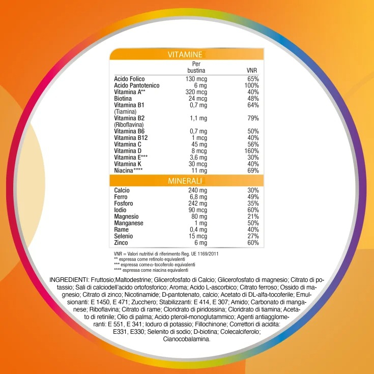Multicentrum Baby Integratore Alimentare Multivitaminico Multiminerale Vitamine Bambini 3+ 14 Bst