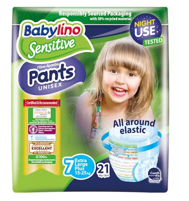 BABYLINO PANTS ECO UNISEX7 38P