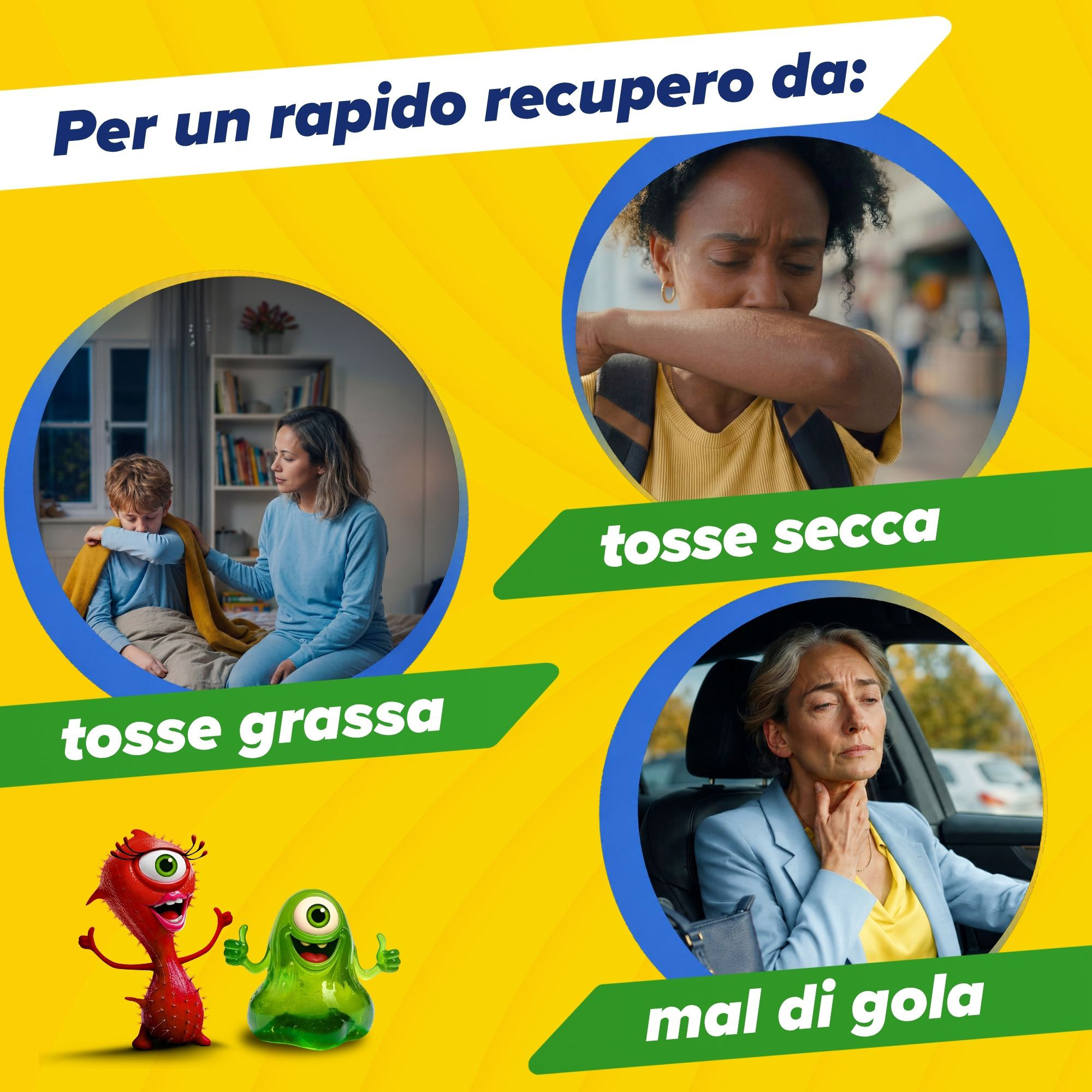 Bisolvon Tosse Complete 12 Bustine Monodose - Trattamento Per Tosse Grassa, Secca E Mal Di Gola