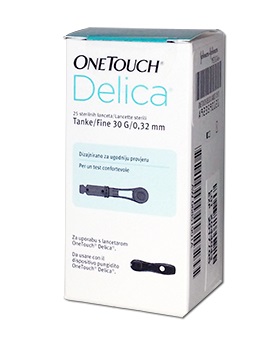 LifeScan OneTouch Delica 30G Lancette Pungidito 25 Pezzi